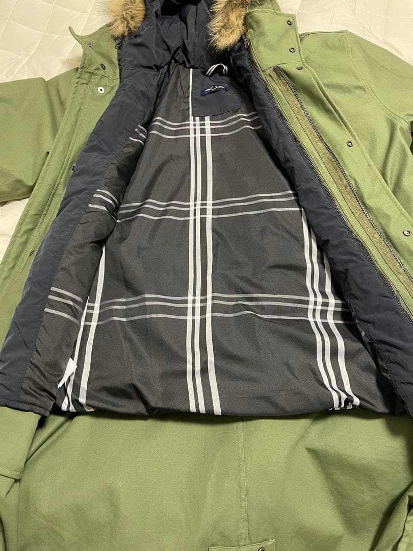 FRED PERRY 3WAY コート インナーダウン、ファー付き
