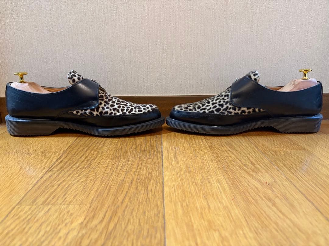 【未使用】ドクターマーチン uk8 ヒョウ/レオパード柄 ハラコ