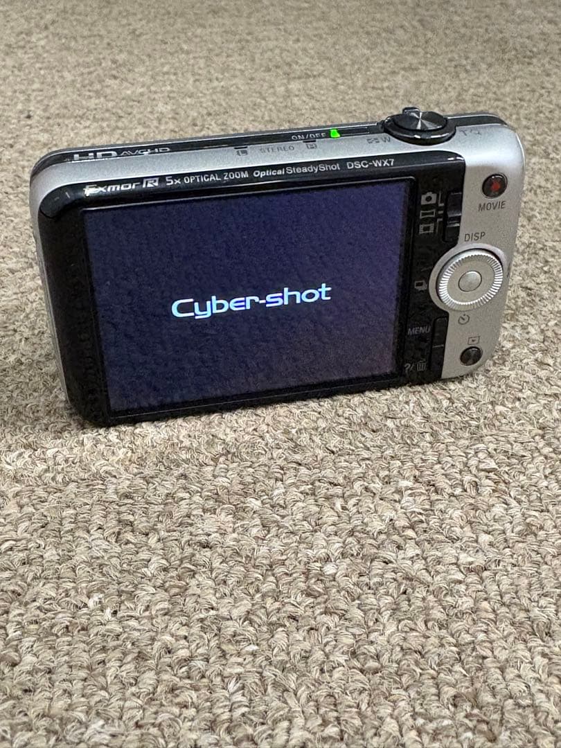 【美品】ソニー SONY DSC-WX7 コンデジ シルバー 動作品 純正品