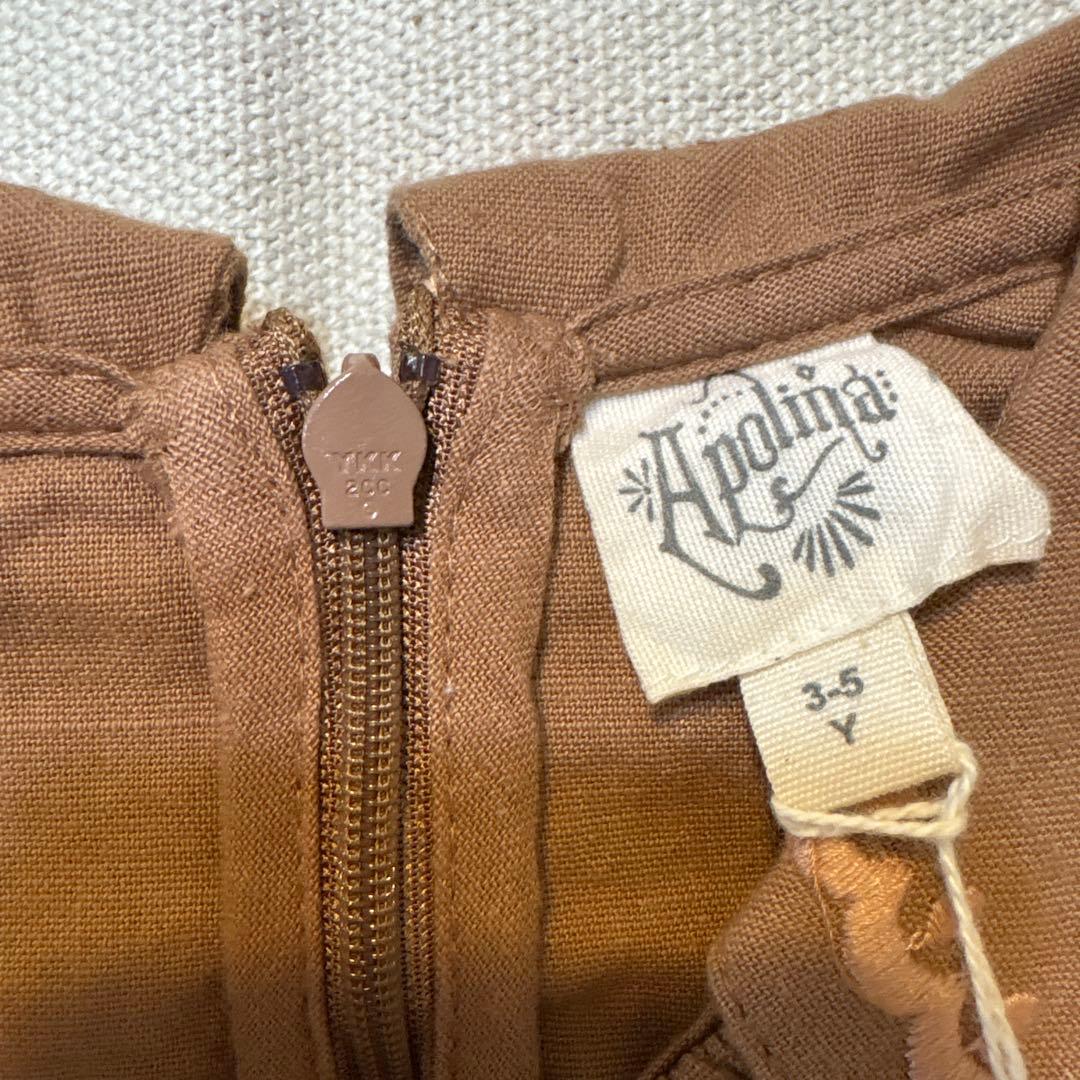 トップス Apolina Bettina Blouse - Chocolate 3-5Y