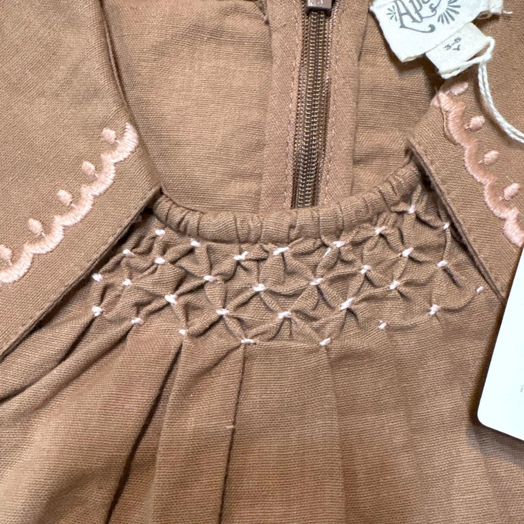 トップス Apolina Bettina Blouse - Chocolate 3-5Y