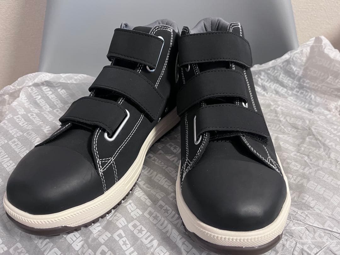 安全靴 コンバース ALLSTAR PS HI ブラック ベルクロ ハイカット
