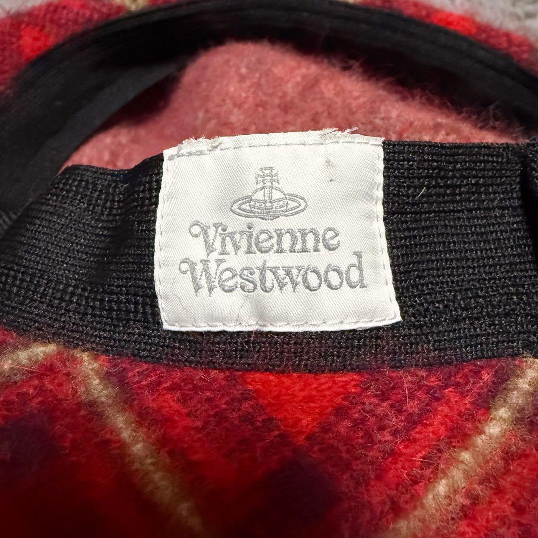 Vivienne Westwood 赤系チェック ベレー帽