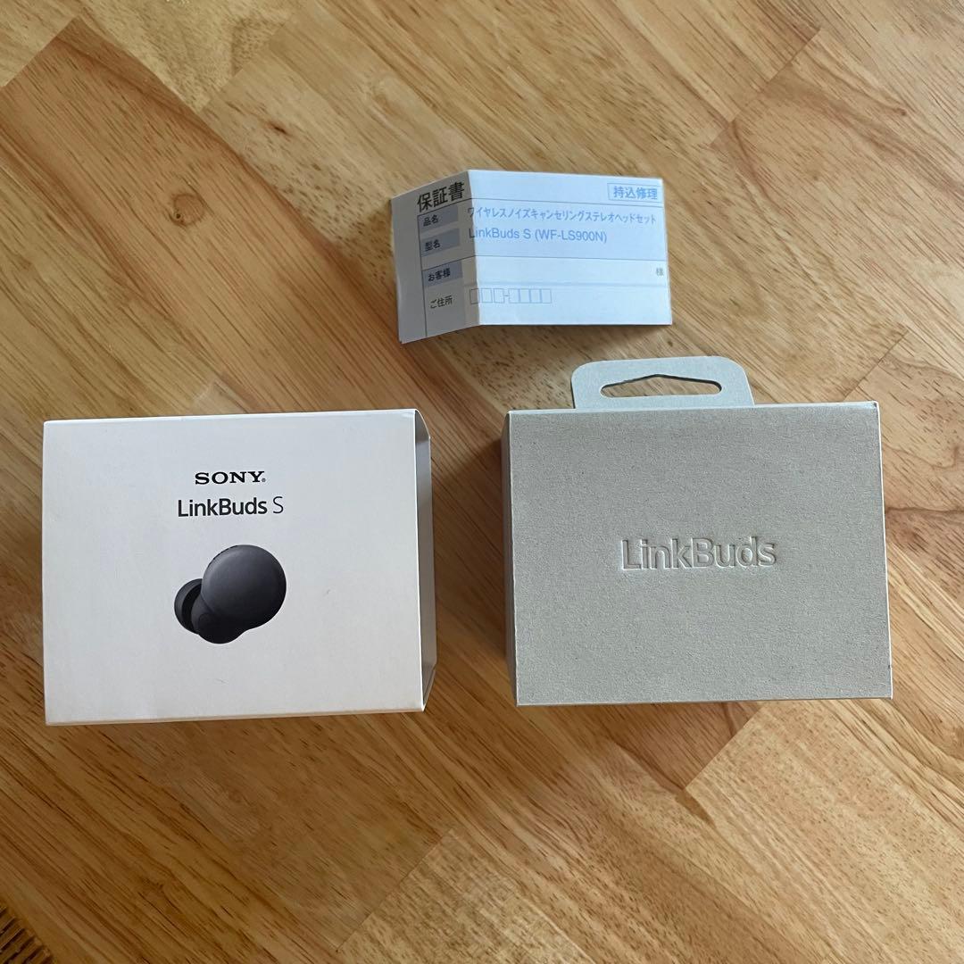 SONY LinkBuds S ワイヤレスイヤホン ブラック 付属品完備