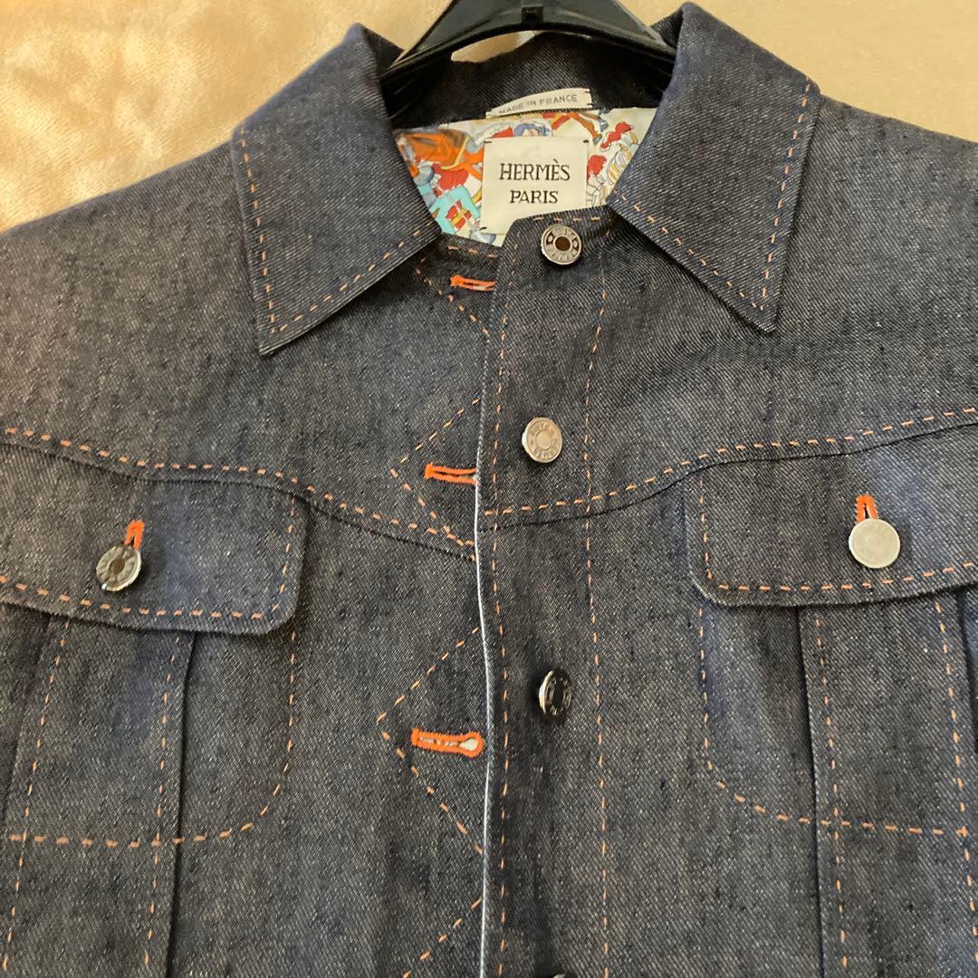 エルメス❤️セリエボタン❤️シルク・デニム❤️ジャケット　Tになります。