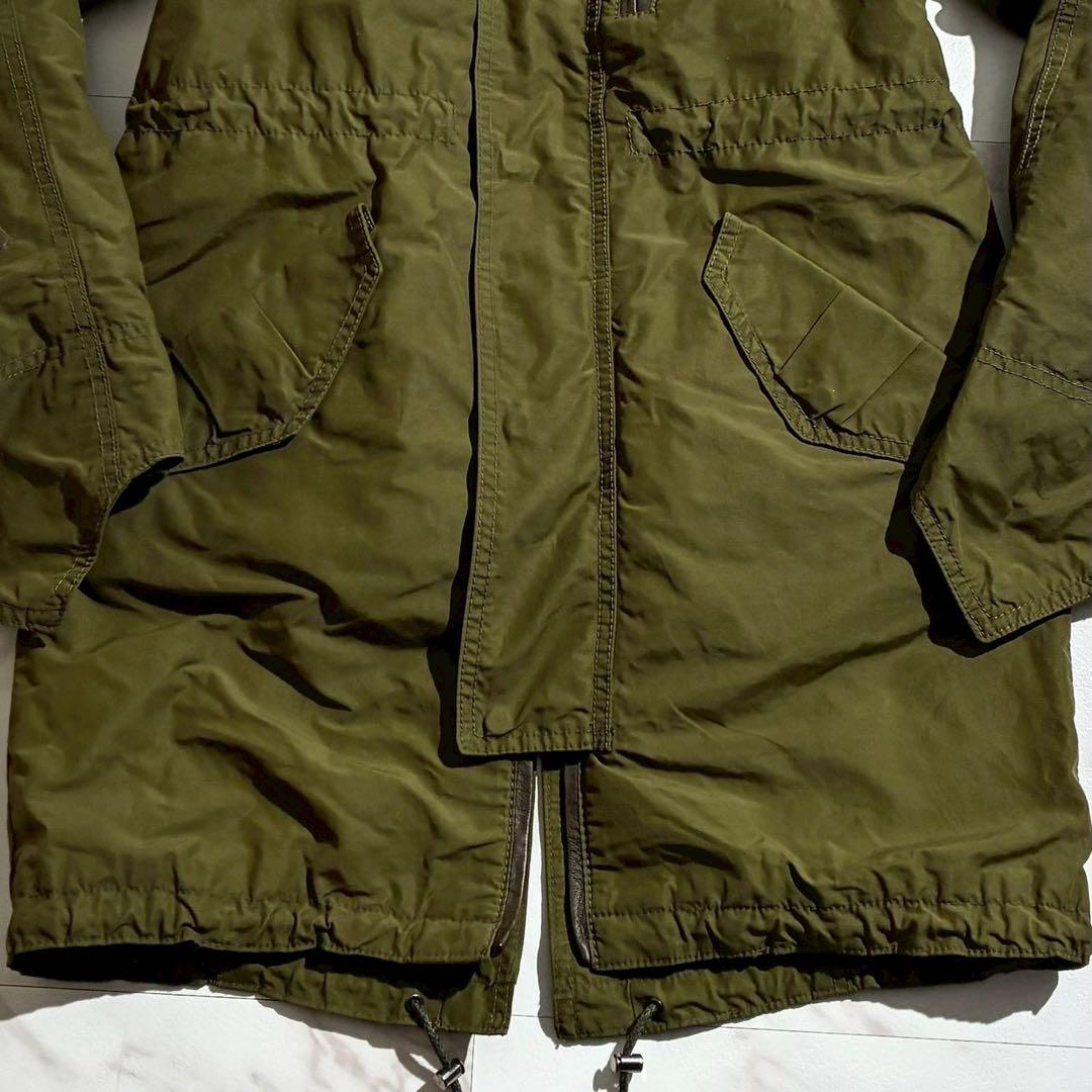 【美品】シェラック モッズコート ラビットファーライナー ラクーン 4way