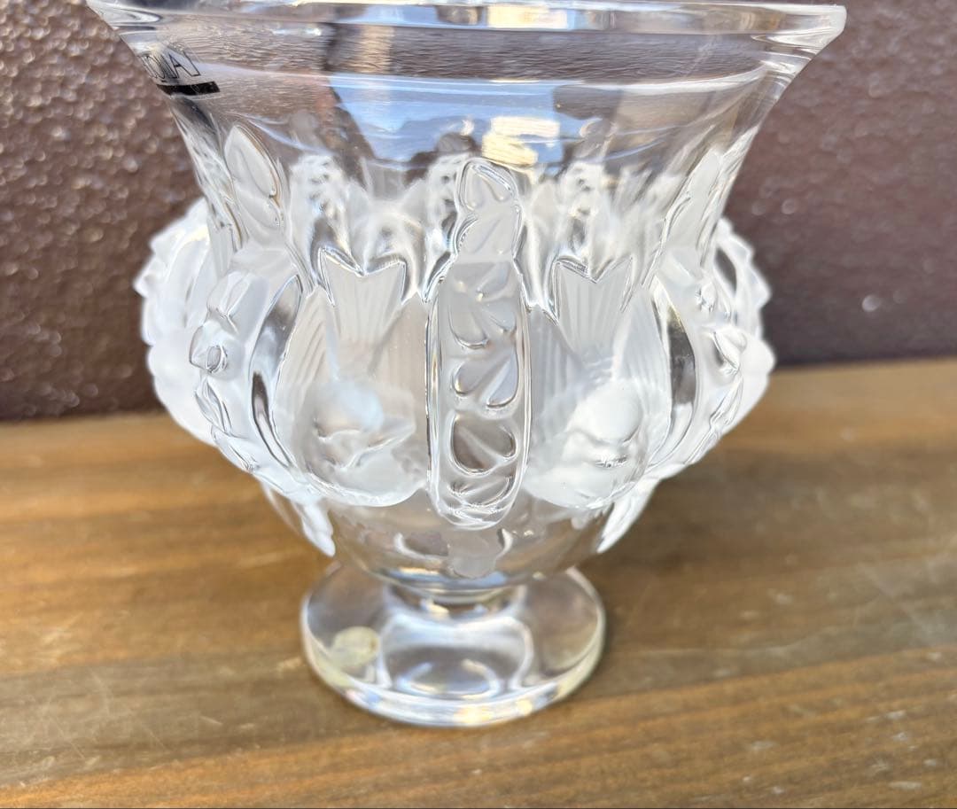 ラリック ガラス フラワーベース 花瓶