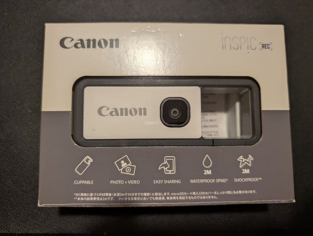 Canon inspic REC クリップ式カメラ