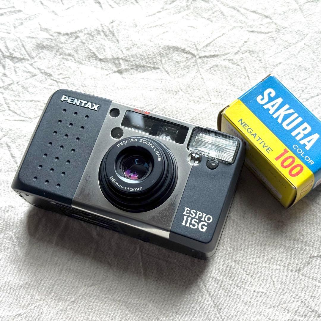 ⌘完動品！ 電池付き、作例あり！ PENTAX ESPIO 115G⌘