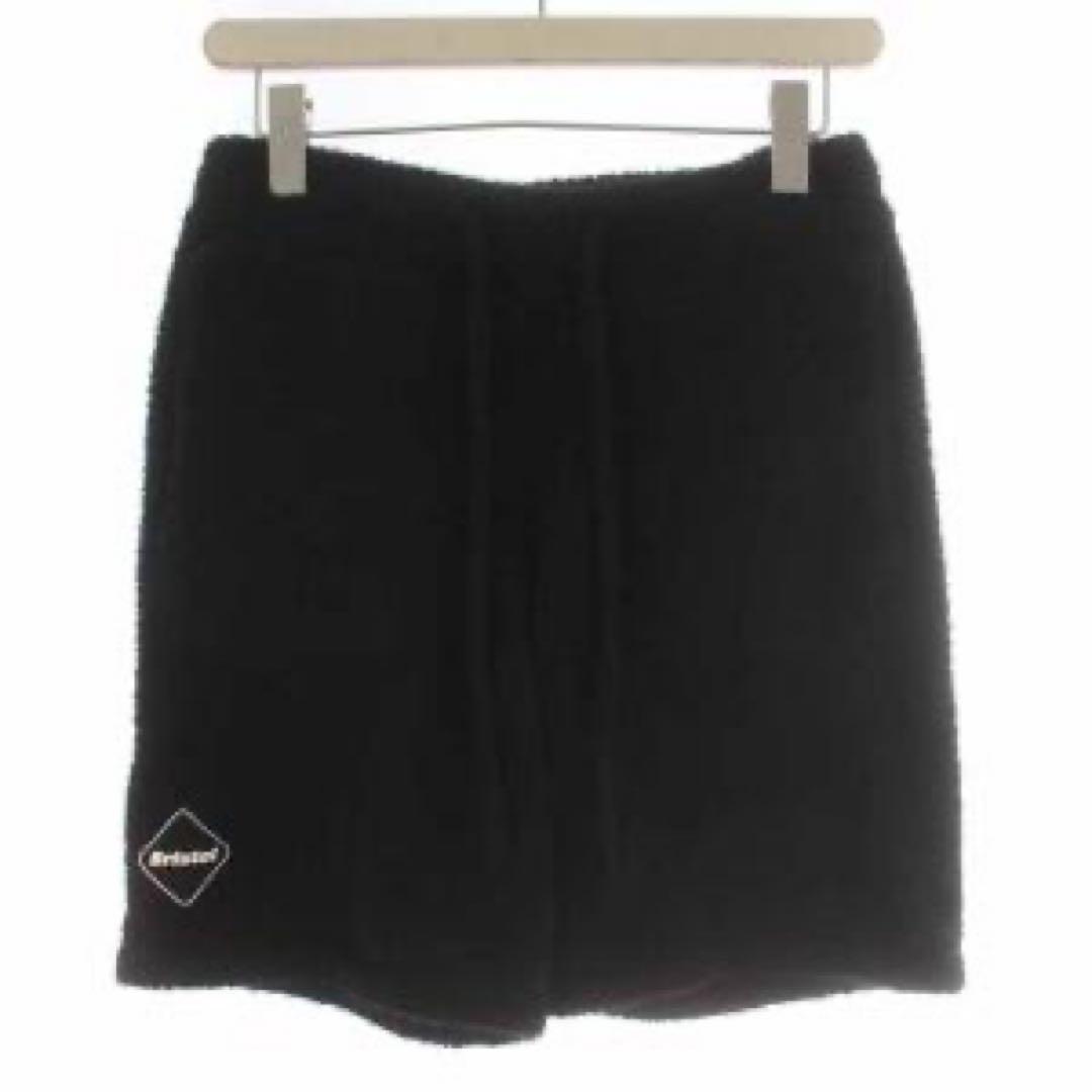 FCRB ブラック フリース ショートパンツ