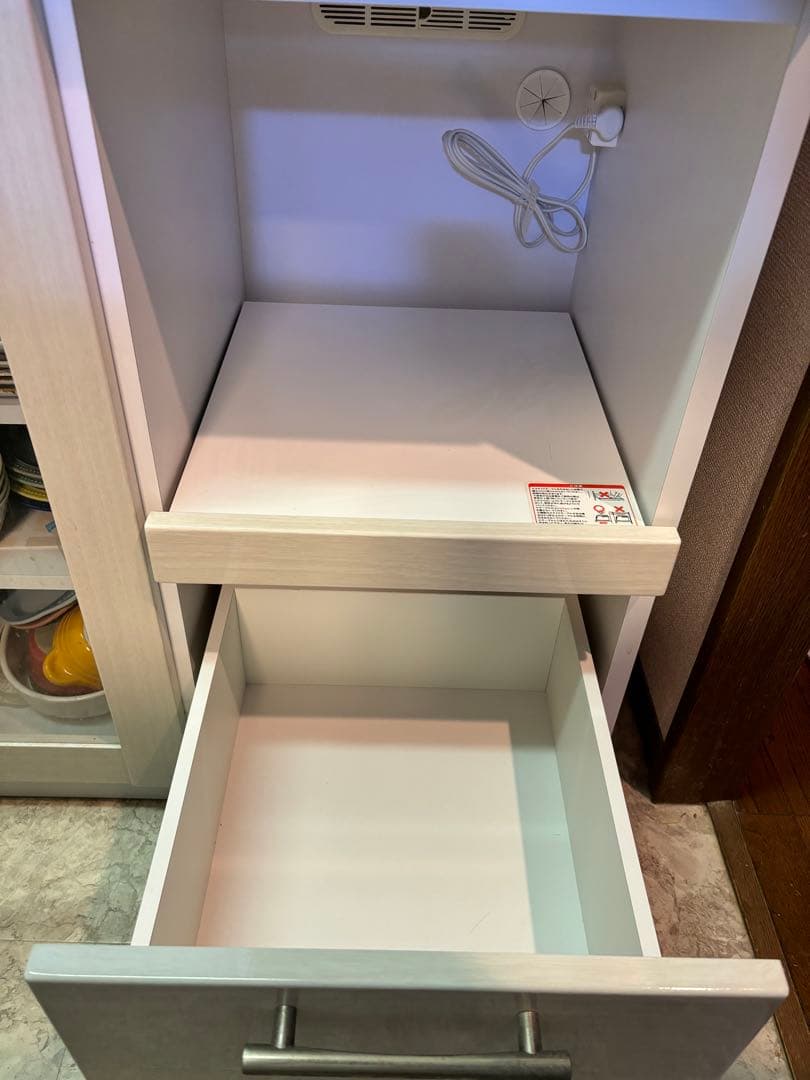 【お値段交渉歓迎】キッチンカウンター 食器棚 レンジラック キャビネット 120