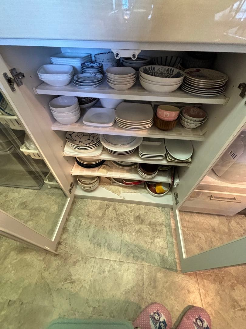 【お値段交渉歓迎】キッチンカウンター 食器棚 レンジラック キャビネット 120