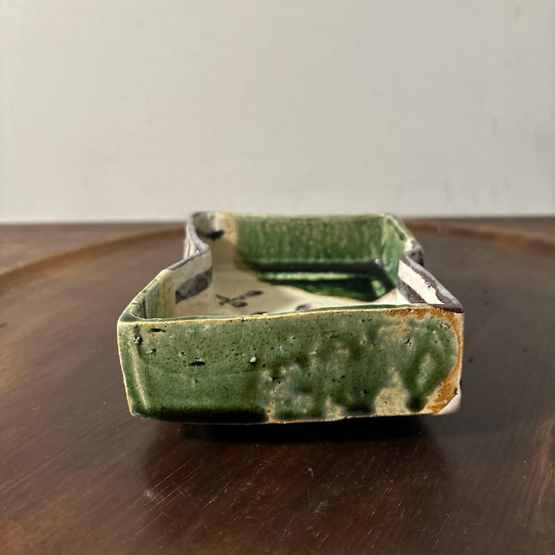 時代織部　向付け　美濃　瀬戸　古美術　茶道具　懐石　酒器　志野　唐津　備前　李朝