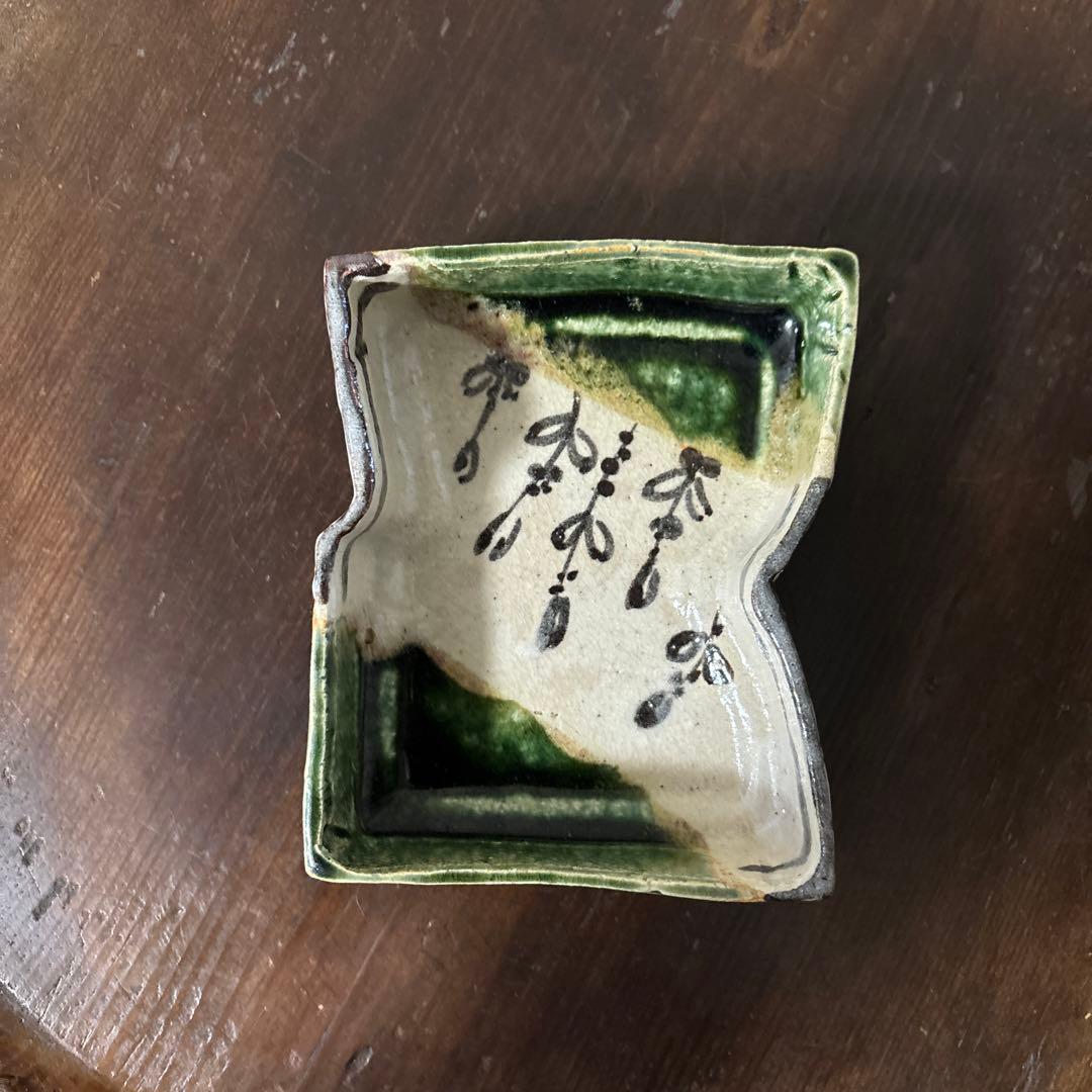 時代織部　向付け　美濃　瀬戸　古美術　茶道具　懐石　酒器　志野　唐津　備前　李朝