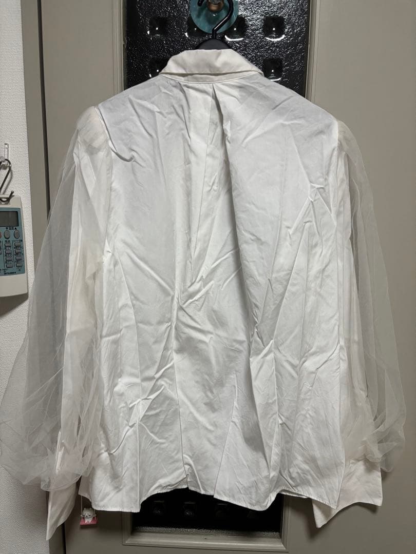 HER.（ハー） チュールドッキングブラウス