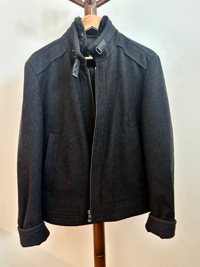 Hugo boss ダークグレー ジャケット ウール