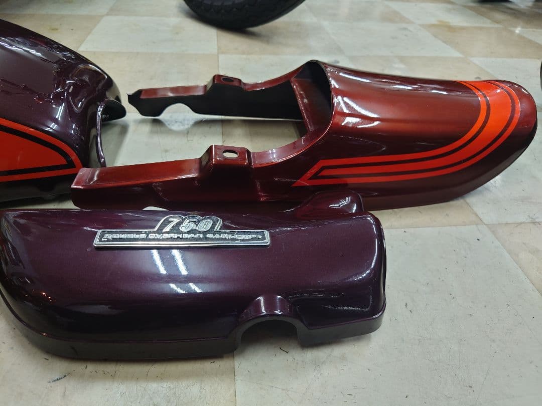 カワサキ Z2取り外し タンク 外装セット