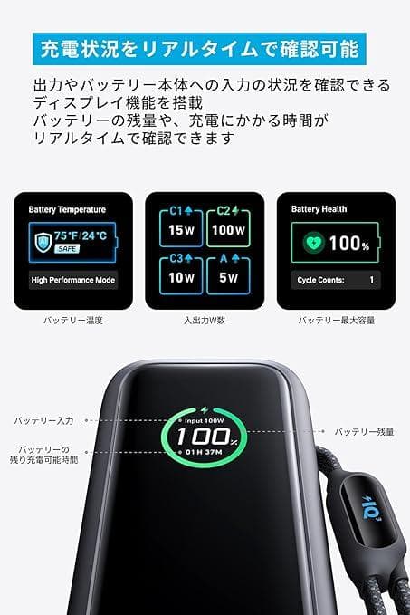 新品未開封 Anker Power Bank 165W出力 25000mAh
