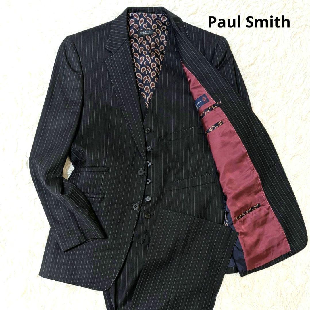 ポールスミス ゼニア スリーピース ペイズリー ストライプ M
