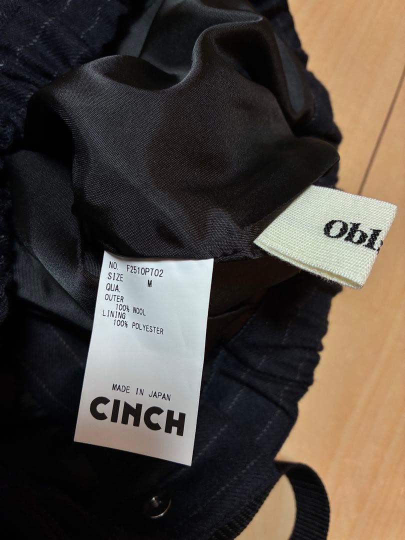 Kouji Makino様2点　オブラダ2025aw FINE PANTS M