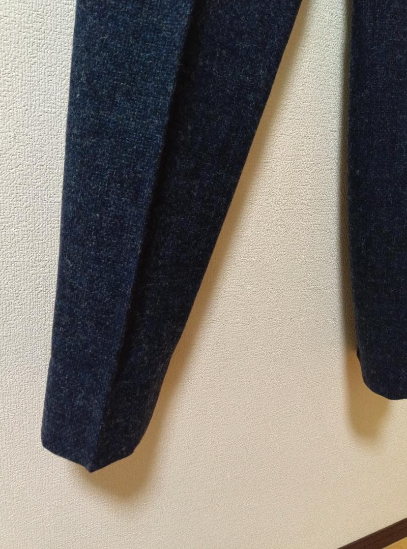 【美品】Papas Mサイズ(38) ウール混紡 ダークブルー