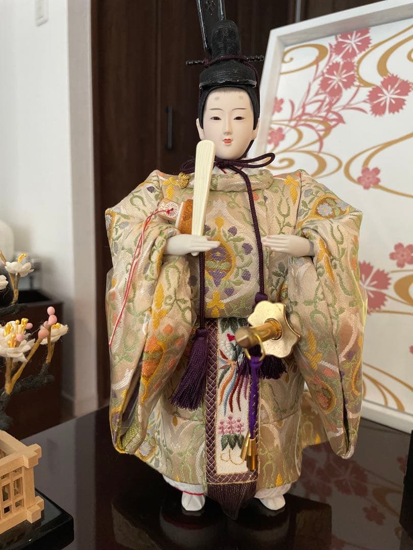 こ*ん様 ひな人形 おしゃれ コンパクト モダン 立雛 雛人形 立ち雛 たちびな