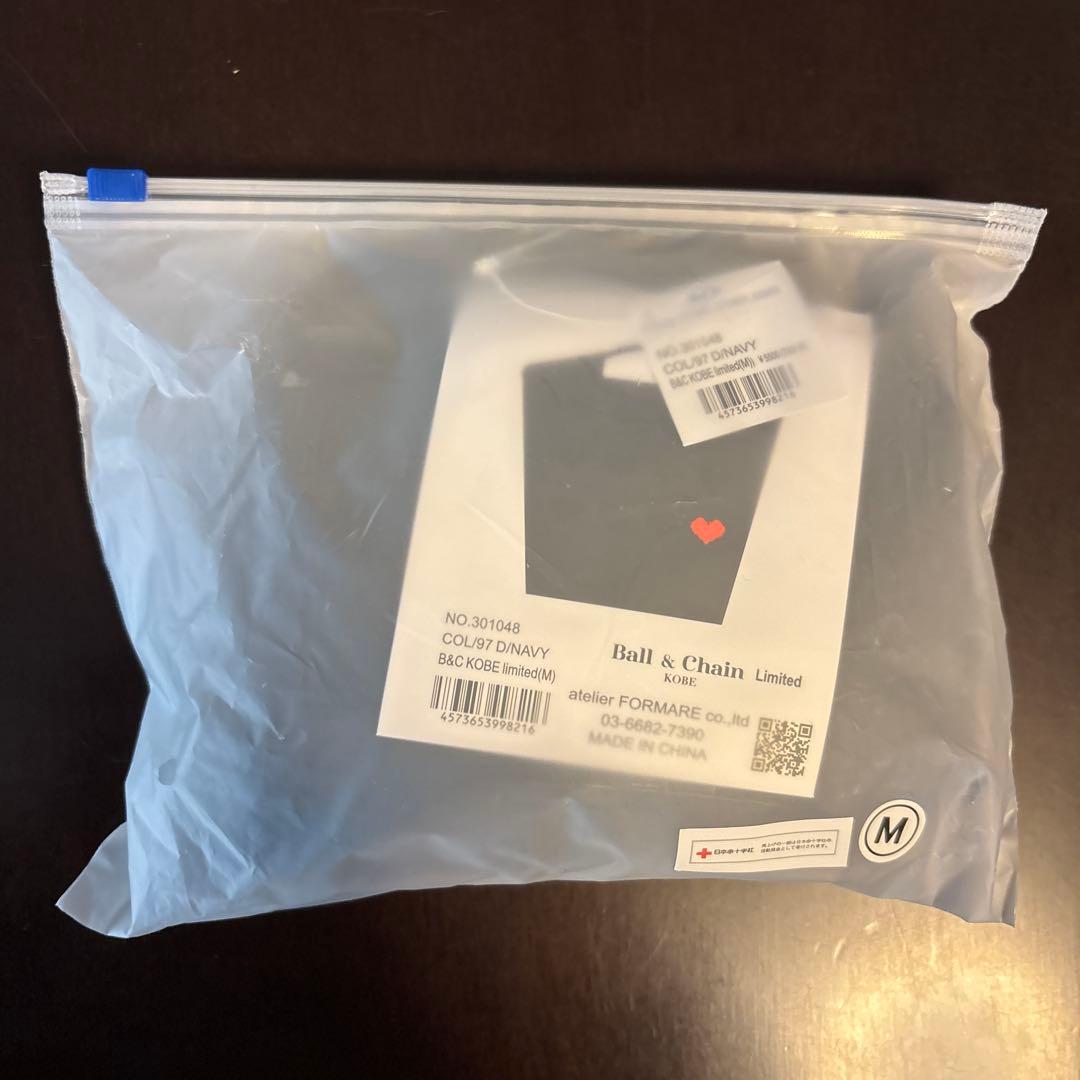 ボールアンドチェーン 神戸店2周年 限定 ハート　バッグ&ポーチ ダークネイビー