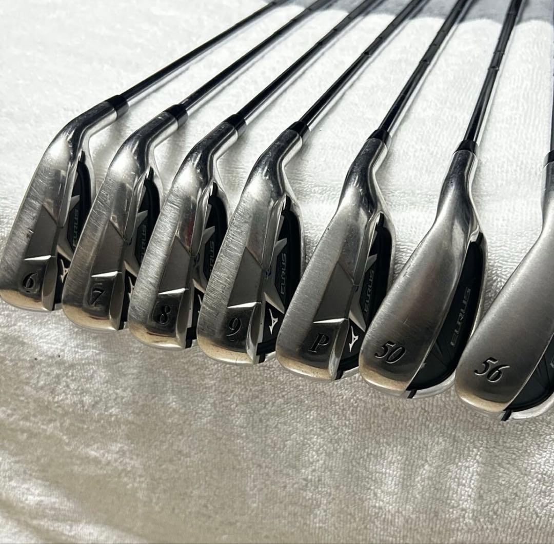 7本セット ミズノ EURUS G6 #6〜PW、50°、56° FST1170