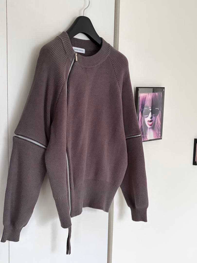 yuu★MAISON SPECIAL メゾンスペシャル ファスナー ニット