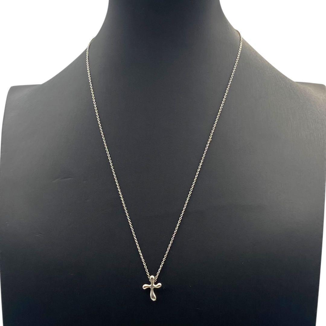 極美品 TIFFANY ティファニー ネックレス 十字架 クロス 小ぶり925