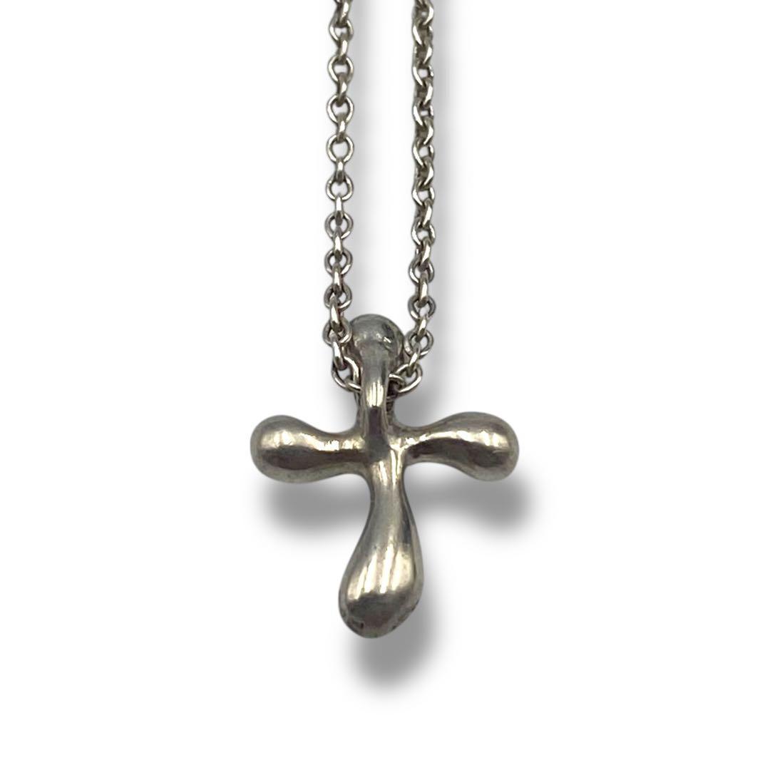 極美品 TIFFANY ティファニー ネックレス 十字架 クロス 小ぶり925