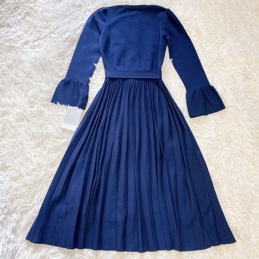 タグ付新品✨セルフォード スプリングニットドレス　2025SS ネイビー S