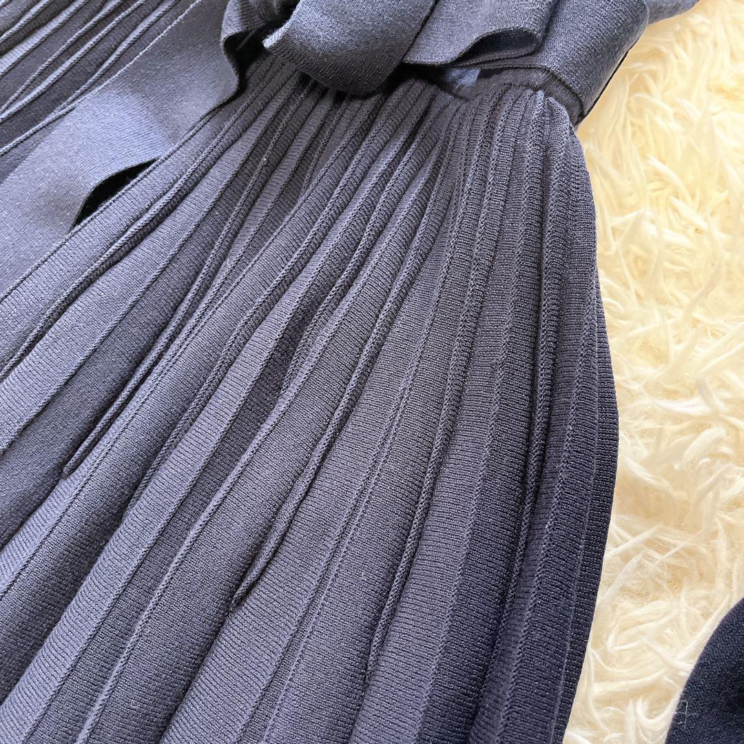 タグ付新品✨セルフォード スプリングニットドレス　2025SS ネイビー S