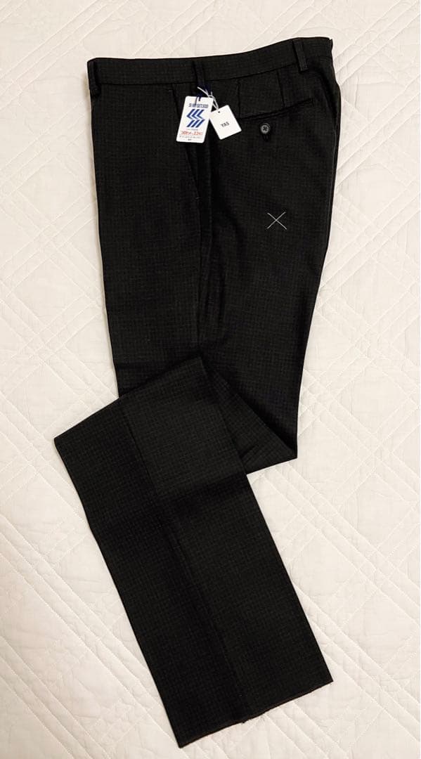 新品 タグ付き PAZZO ツーパンツ スーツ ブラウン ブラック チェック