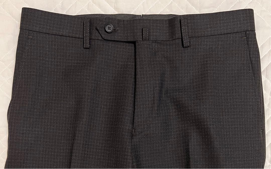 新品 タグ付き PAZZO ツーパンツ スーツ ブラウン ブラック チェック