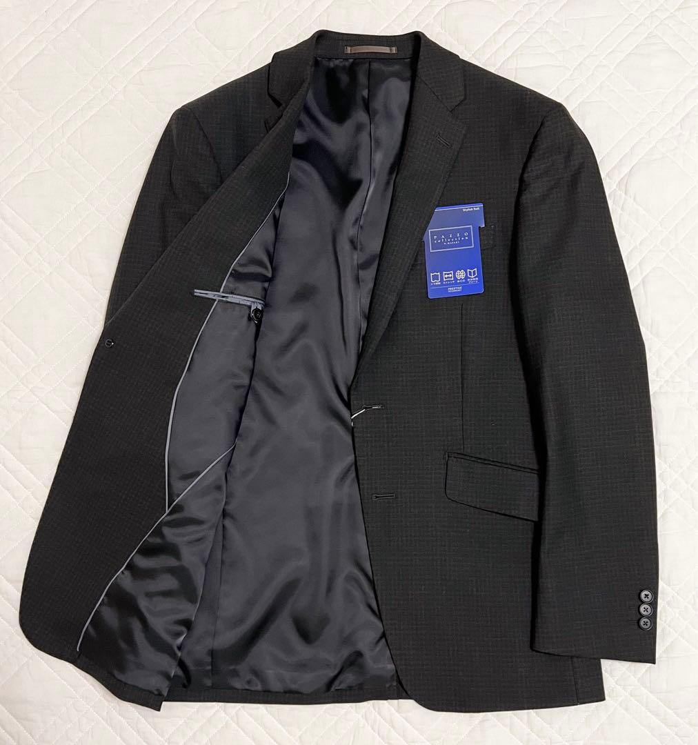 新品 タグ付き PAZZO ツーパンツ スーツ ブラウン ブラック チェック