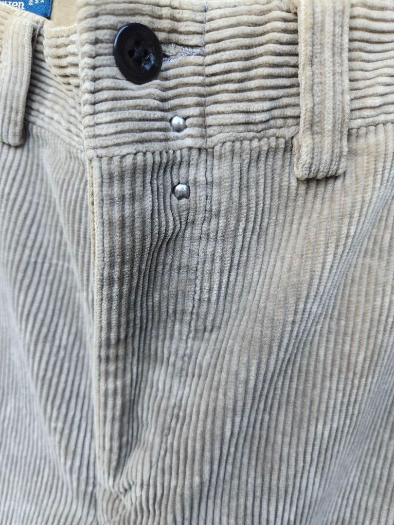 ​【至極】マカオ製 ポロラルフローレン 太畝コーデュロイ シンチバック 34L