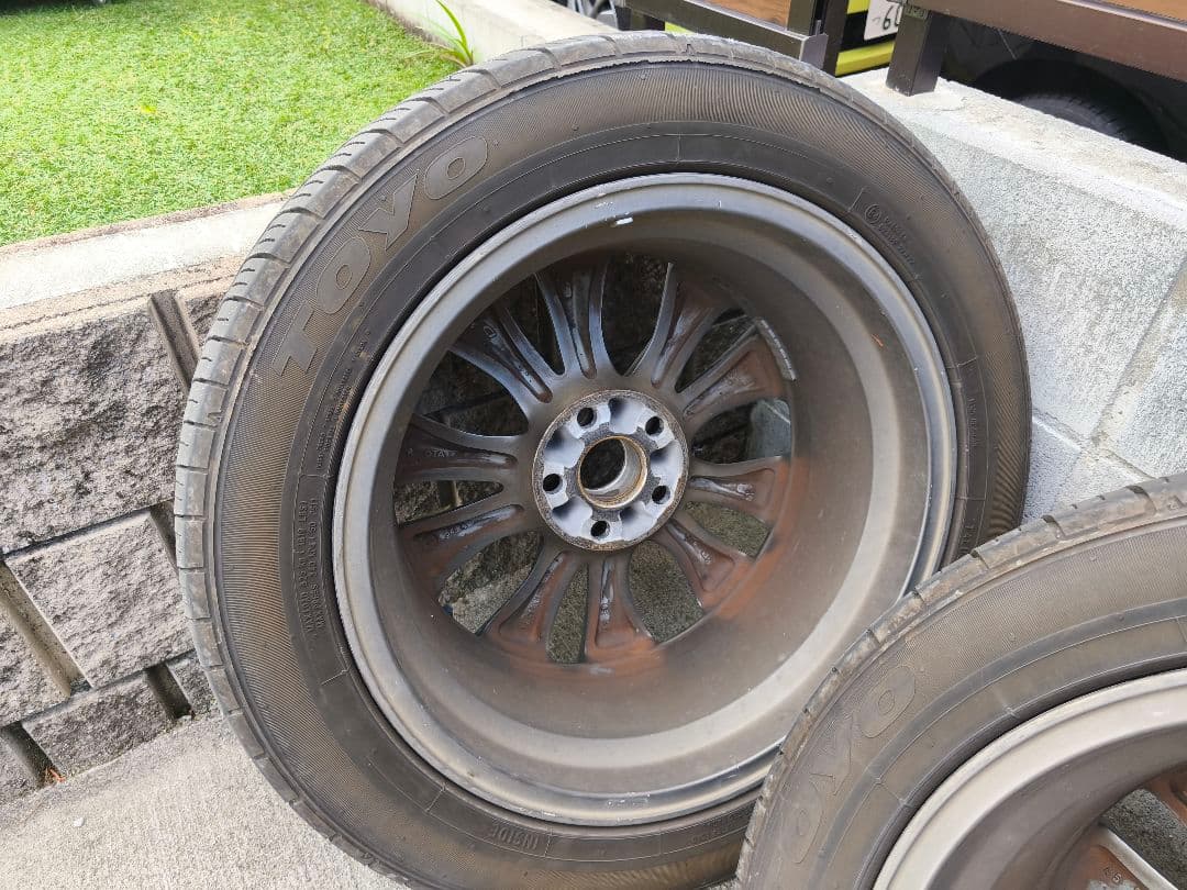 【送料込】アルファード純正ホイール、夏タイヤ４本セット