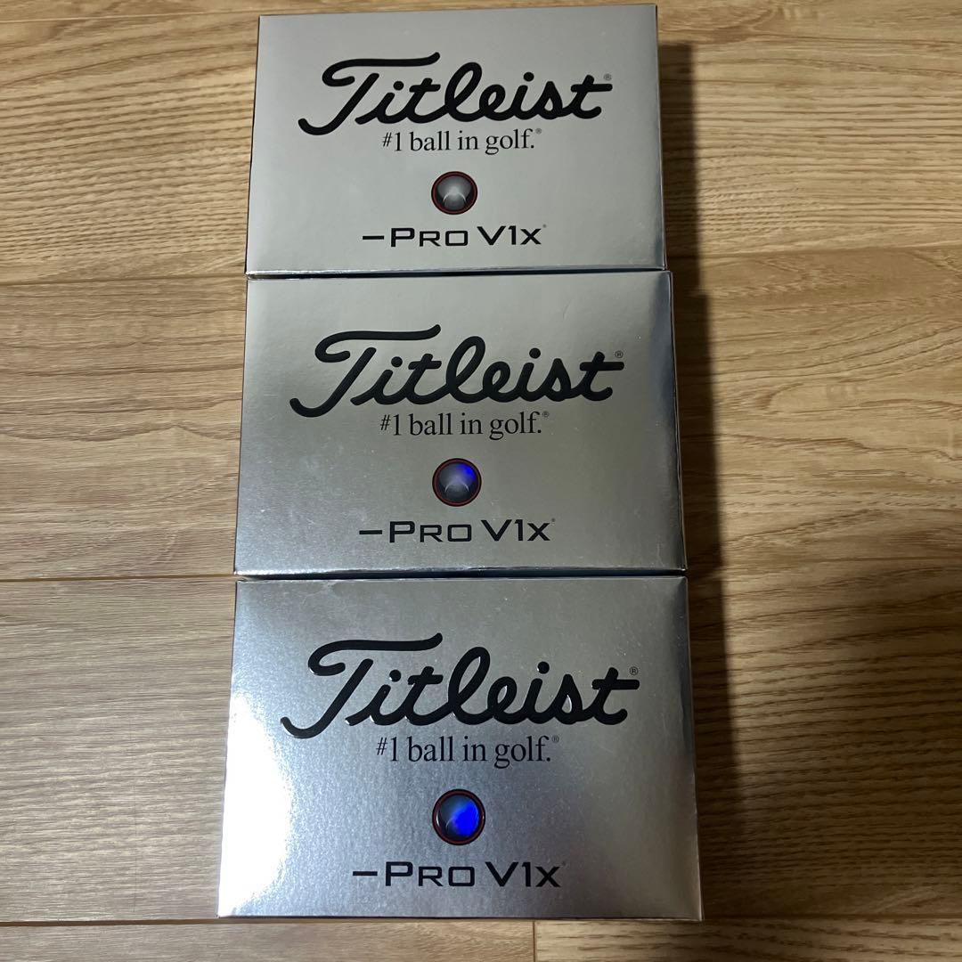 Titleist Pro V1x レフトダッシュ3ダース
