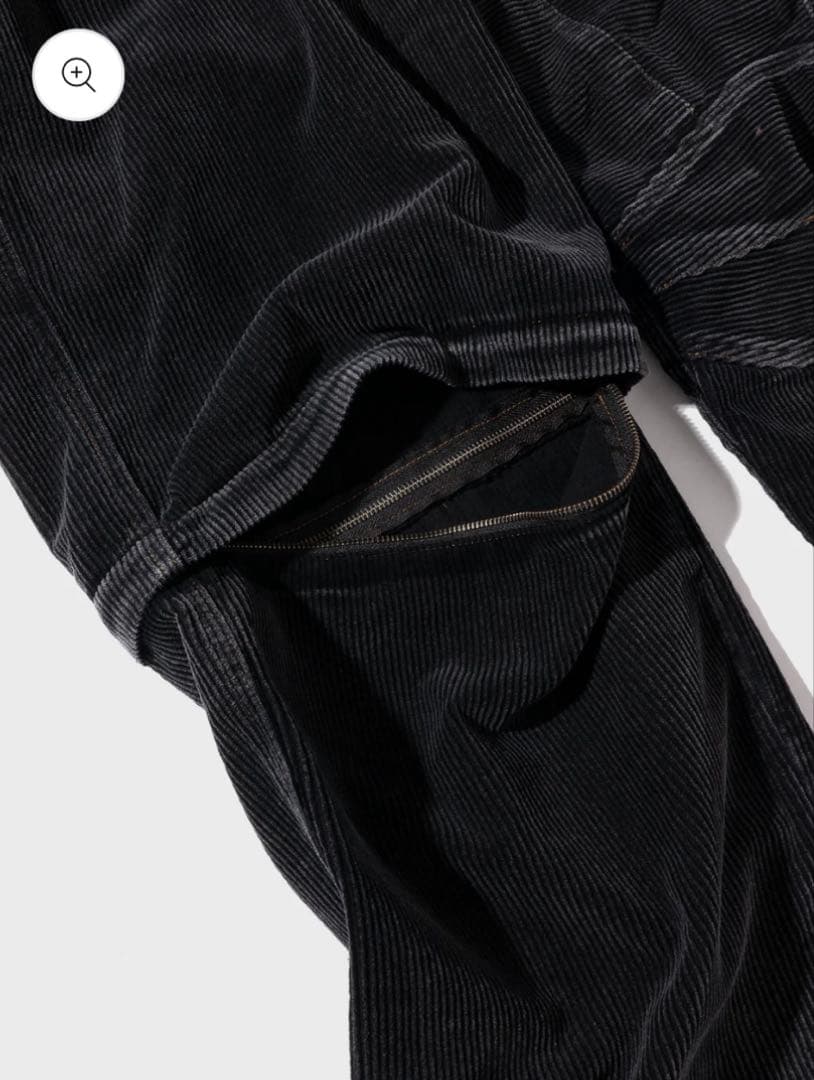 BONKNOW FREAKS Faded Corduroy Pants ブラック