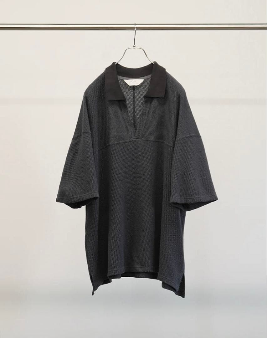 トップス ANCELLM S/C FOOTBALL SHIRT GRAY