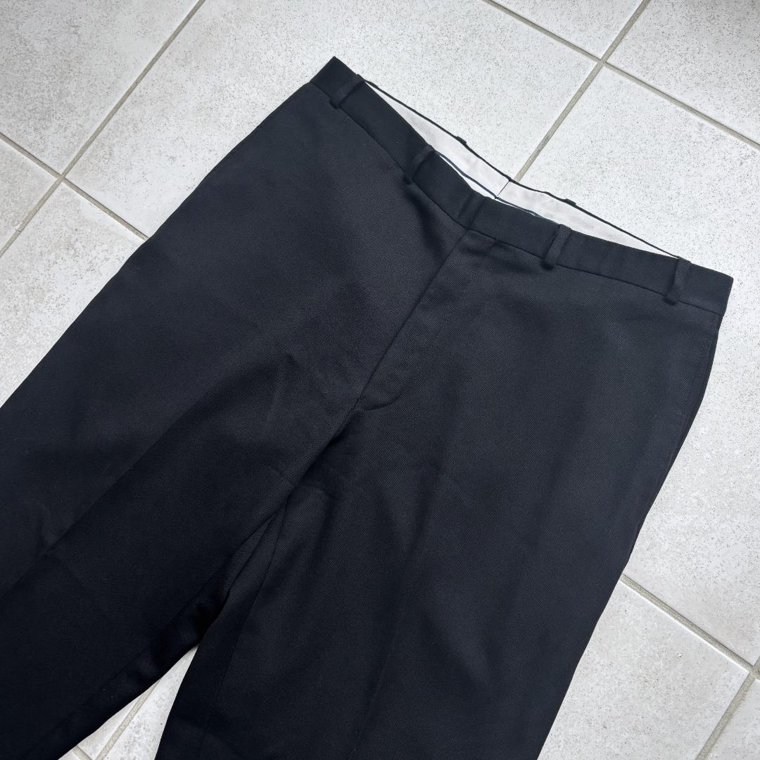 90s ラルフローレン スラックス ウールウィップコードギャバジン ブラック