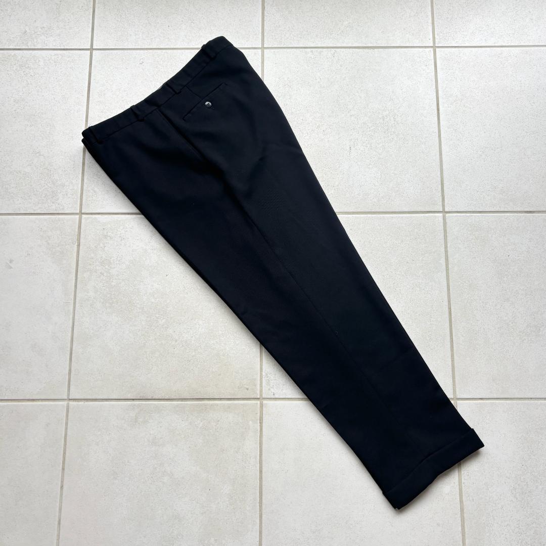 90s ラルフローレン スラックス ウールウィップコードギャバジン ブラック