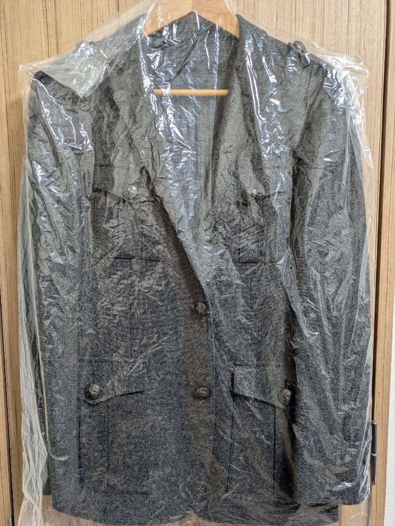 極上傑作！未使用に近い！メタルボタン！羊毛　ジャケット　サイズM