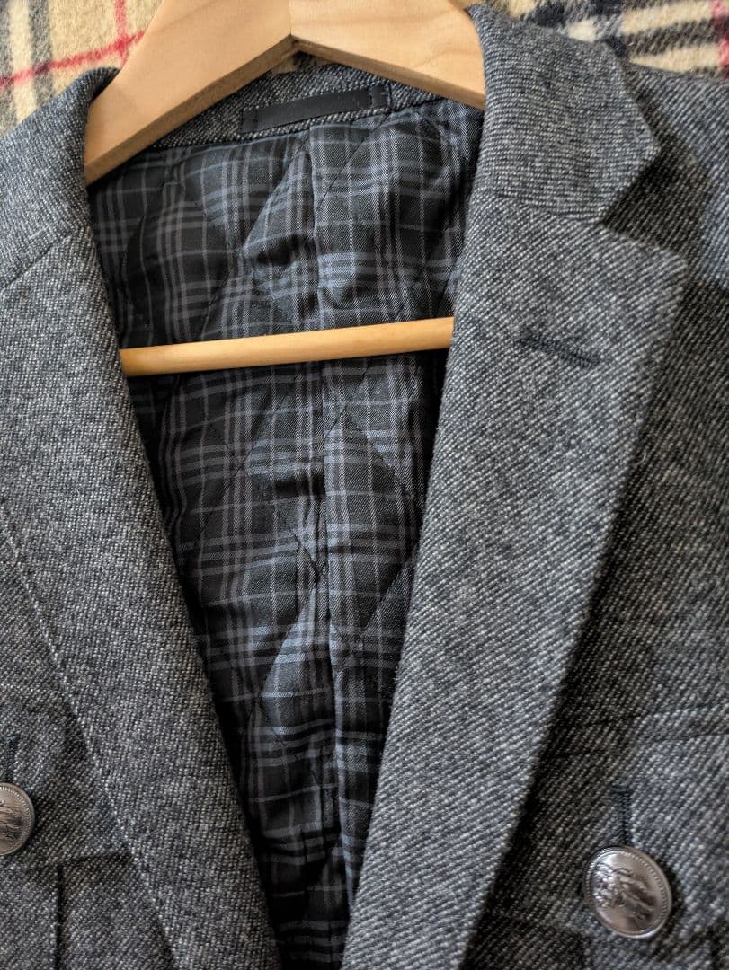 極上傑作！未使用に近い！メタルボタン！羊毛　ジャケット　サイズM