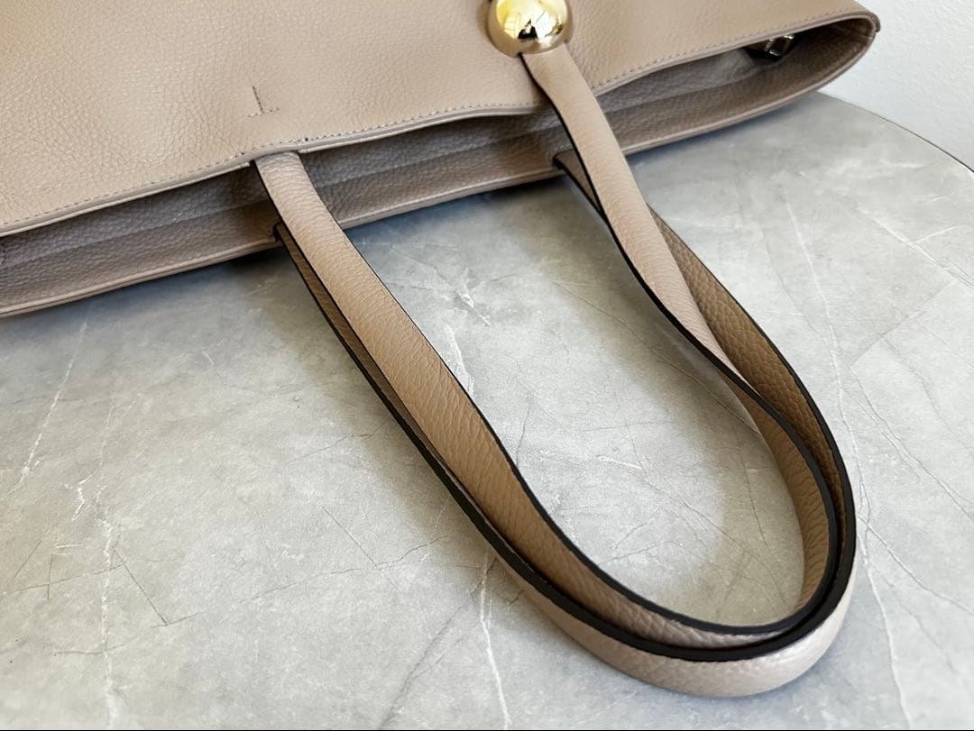 ◇【未使用・保管品】FURLA フルラ スフェラ L トートバッグ ベージュ◇