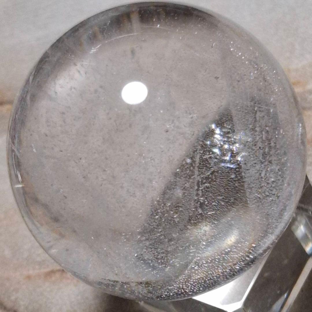 極美！AAAグレード　レムリアンシード　クリスタル丸玉　スフィア　台座付き