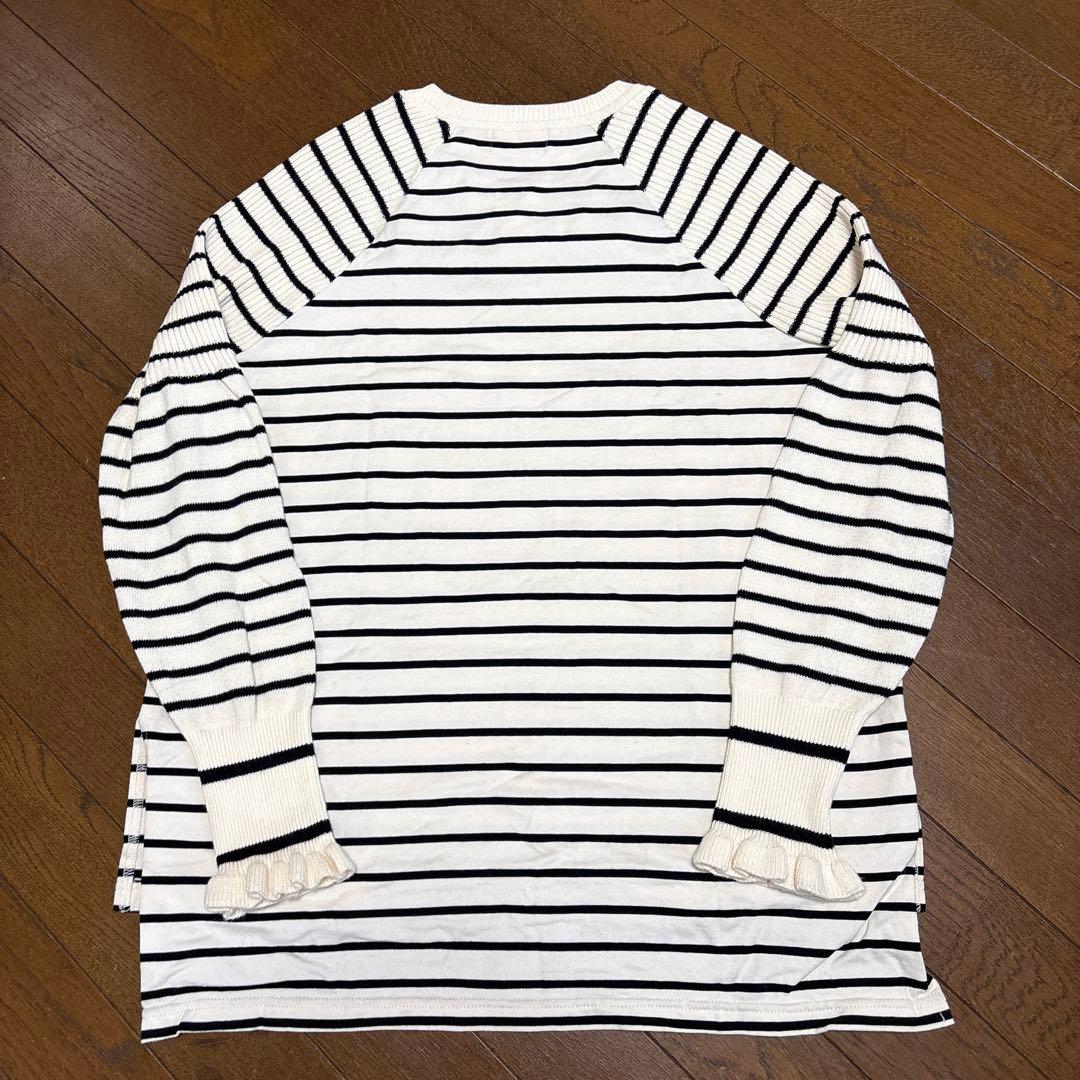 美品　MACHATT ボーダードッキングプルオーバー