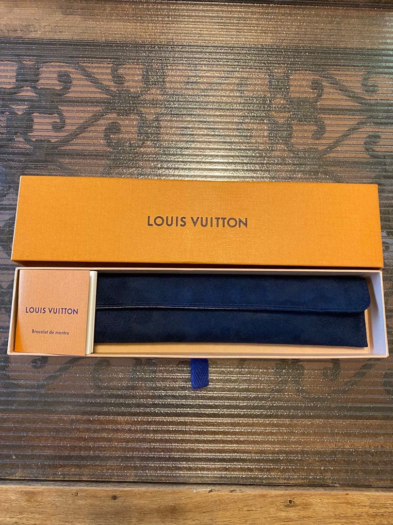 ルイヴィトン　タンブール【高級クロコダイル革】ベルト L サイズ(美品)ネイビー