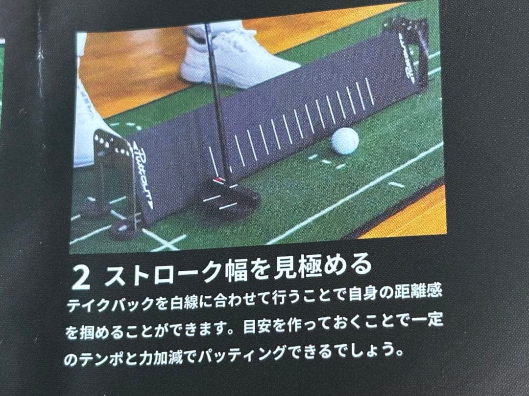 PuttOUT ゴルフ練習用具 パッティングプレーン アライメントスティック